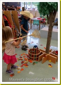 Leaves are falling Leaves Dramatic Play Preschool, Fall Leaves Activities, Young Toddler Activities, Halloween Activities Preschool, Daycare Themes, Tree Study, Dramatic Play Preschool, Fall Preschool Activities, Dramatic Play Centers