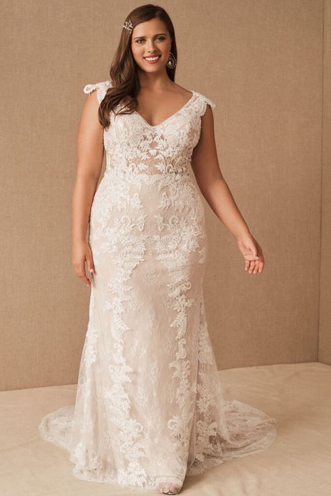 Plus Size Wedding Dresses Lightinthebox, Busty Bride Wedding Dress, Plus Size Bridal Gowns, Vowel Renewal, Plus Size Bridal Dresses, Plus Wedding Dresses, Sheath Wedding Dress Lace, Plus Size Wedding Gowns, Anthropologie Wedding