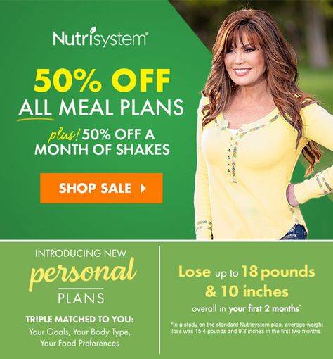 Nutrisystem Diet, Prepared Meals, Feel Energized, Healthy Carbs, Marie Osmond, Food Challenge, Balanced Meals, Average Weight, Delicious Meals