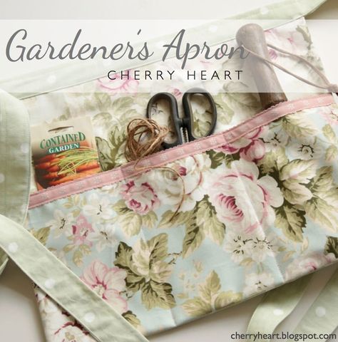 DIY Gardening Apron - Photo by Sandra Paul/Cherry Heart (HobbyFarms.com) Apron Pattern Free, Garden Apron, Apron Tutorial, Tool Apron, Diy Apron, Apron Sewing Pattern, Gardening Apron, Sewing Aprons, Gardening Outfit