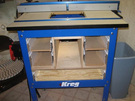 Kreg Router Table, Garage Work Bench, Table Stand, Tool Cabinet, Couch Table, Router Table, Baltic Birch Plywood, Dust Collection, Drawer Fronts