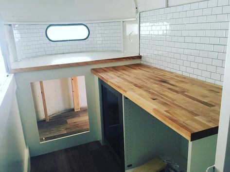 The Typsy Gypsy Trailer Co on Instagram: “Butcher block counter top ✅ We’re getting really close!! ~ ~ ~ ~ #thetypsygypsybar #horsetrailerbar  #mobilebar #trailerbar #weddingbar…” Cattle Trailer Bar, Converted Trailer, Horse Box Catering Trailer Interior, Boler Trailer Food Truck, Horse Trailer To Mobile Bar, Convert Horse Trailer To Food Trailer, Metal Mobile, Butcher Block Counter, Butcher Block Countertops