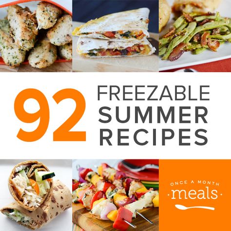 92 Summer Freezer Recipes | Once A Month Meals Meal Organization, Postpartum Meals, Vegetarian Freezer Meals, Freeze Food, Planning Cycle, Best Freezer Meals, Real Food Diet, Freezer Cooking Recipes, Freezing Food