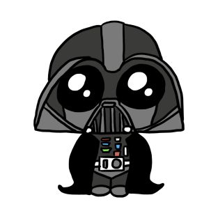 Darth Vader Cute Darth Vader Line Drawing, Chibi Darth Vader, Darth Vader Easy Drawing, Easy Darth Vader Drawing, Darth Vader Cute, Kawaii Star Wars, Cute Darth Vader, Darth Vader Png, Darth Vader Cartoon