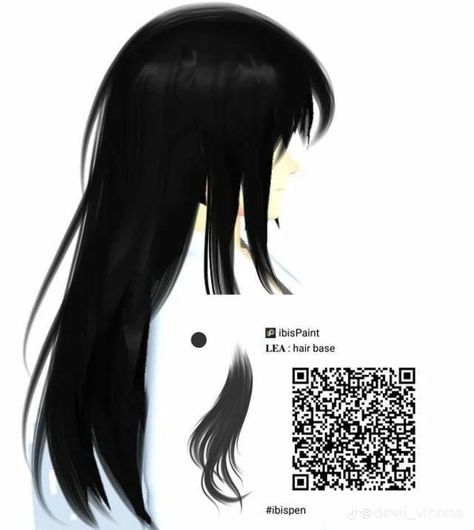 Brush Ibispaint Code Hair, Curly Hair Brush Ibis Paint, Hair Qr Code Ibis Paint, Hair Brush Ibispaint, Hair Ibis Paint Code, Ibis Paint Brush Code Hair, Black Hair Codes, Ibispaint Brushes, Brush Codes