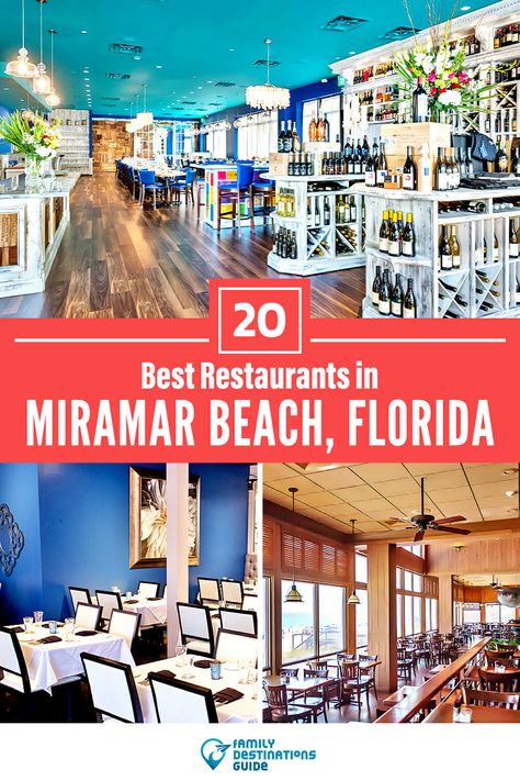 Destin Florida Restaurants, Miramar Florida, Miramar Beach Florida, Destin Florida Vacation, Florida Travel Guide, Florida Panhandle, Florida Restaurants, Beach Meals, Visit Florida