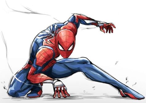 Spiderman Tattoos, Superhero Sketches, Spiderman Poses, Baseball Drawings, Spiderman Sketches, Spider Suit, Marvel Cartoon, Hero Comic, Image Spiderman