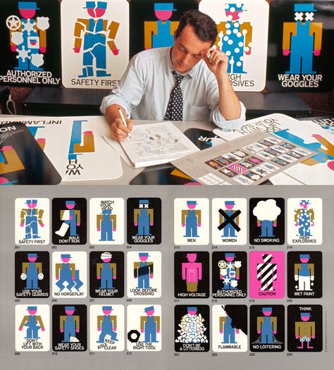 From safety posters to metro systems, Lance Wyman's career shows that visual icons are the universal language. Visual Graphic Design, Lance Wyman, Talking Picture, Metro System, Safety Posters, Universal Language, Design System, Career, Social Media