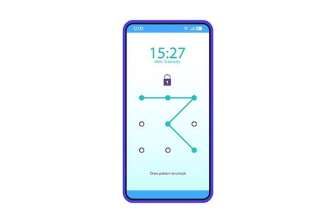 Lock screen smartphone interface #Sponsored , #sponsored, #Pattern#template#password#lock Pattern Lock, Flat Ui, Pattern Template, Social Media Logos, Vector Template, Saint Pierre And Miquelon, Republic Of The Congo, Lock Screen, Blue Design