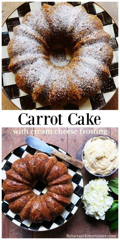 Carrot Bundt Cake, Bundt Pan Recipes, Moist Carrot Cakes, Easy Carrot Cake, Savory Cakes, Make Banana Bread, Carrot Cake Recipe, Bundt Cakes Recipes, Classic Cake