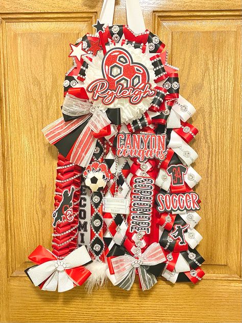 hoco mum
homecoming mum
small homecoming mum
homecoming Red Black White Homecoming Mums, Soccer Tickets, Hot Pink Homecoming, Mum Making, Hoco Mums, Homecoming 2024, White Mums, Black Canyon, Homecoming Mums Diy