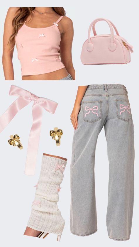 pink bow outfit 🎀 [all items from Edikted] #coquette #pinkbows #outfit #fashion #itgirl Outfits 2000s Style, Bow Outfit, Coquette Outfit, Outfits 2000s, 2000s Style, 2000s Fashion, Pink Bow, Outfits Aesthetic, Image Search