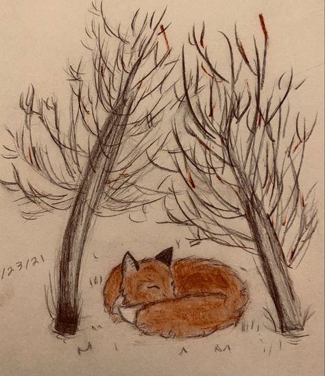 Fox Drawing Aesthetic, Autumn Drawing Ideas Pencil, Autumn Drawings Ideas, Easy Autumn Drawings, Autumnal Drawings, November Sketches, Autumn Drawing Easy, Autumn Drawing Ideas, Ugly Toes