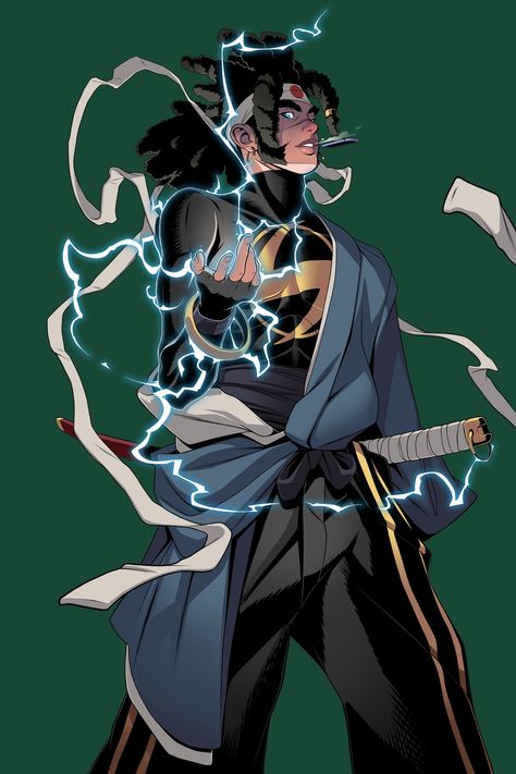 McFlyy© Static Dc, The Legend Of Zorro, Static Shock, Arte Nerd, Black Arts, Naruto Oc Characters, Black Comics, Graphic Design Fashion, Music And Art