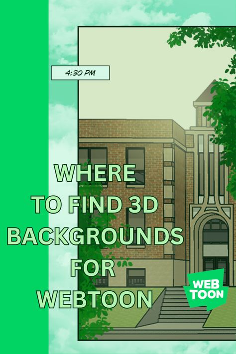 Where to find 3D backgrounds Webcomic Tutorial, Webtoon Background, Free Procreate Brushes, Paint Program, Procreate Ipad Tutorials, Ipad Tutorials, Comic Tutorial, Brush Background, Free Procreate