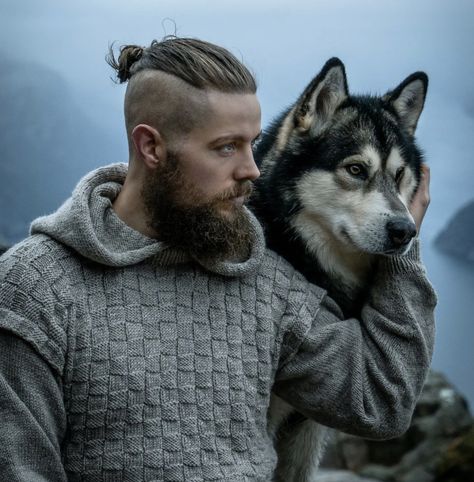 Viking Hairstyles Male, Husband Hair, Viking Beard Styles, Viking Haircut, Curly Beard, Undercut Long Hair, Mens Hairstyles With Beard, Viking Men, Viking Beard