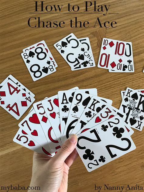 How to Play Chase the Ace Card Game | Nanny Anita | My Baba Cottage Games, Cabin Games, Math Card Games, Family Card Games, Play Cards, Ace Card, Fun Card Games, Card Games For Kids, Playing Card Games