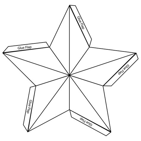 3D Christmas Star Template Christmas Tree Star Topper Diy 3d Paper, 3d Paper Star Template, 3d Ornament Template Free Printable, Paper Christmas Tree Template, Christmas Star Template Free Printable, Diy Christmas Tree Star Topper, Free Printable Christmas Ornament Templates, Christmas Tree Template Free Printable, Star Template Printable Free