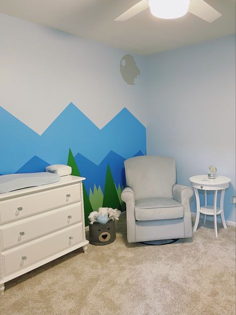 Star Wars Themed Nursery, Star Wars Nursery, Themed Nursery, Baby Boy Rooms, Nursery Themes, Boy Room, My Baby, My Husband, Decorative Painting