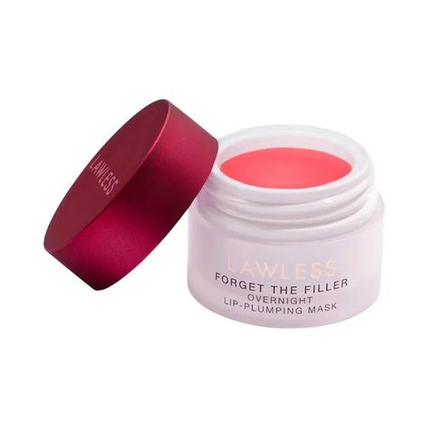 Lawless Forget the Filler Overnight Lip Plumping Mask Lip Plumping Mask, Lawless Forget The Filler, Filler Lip, Natural Collagen, Lip Plumping, Overnight Mask, Collagen Production, Lip Mask, I Love Makeup