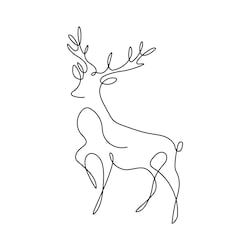 Animal Line Drawings, Deer Tattoo, Single Line Drawing, Continuous Line Drawing, Line Art Design, Outline Art, Pattern Tattoo, Abstract Lines, Wire Art