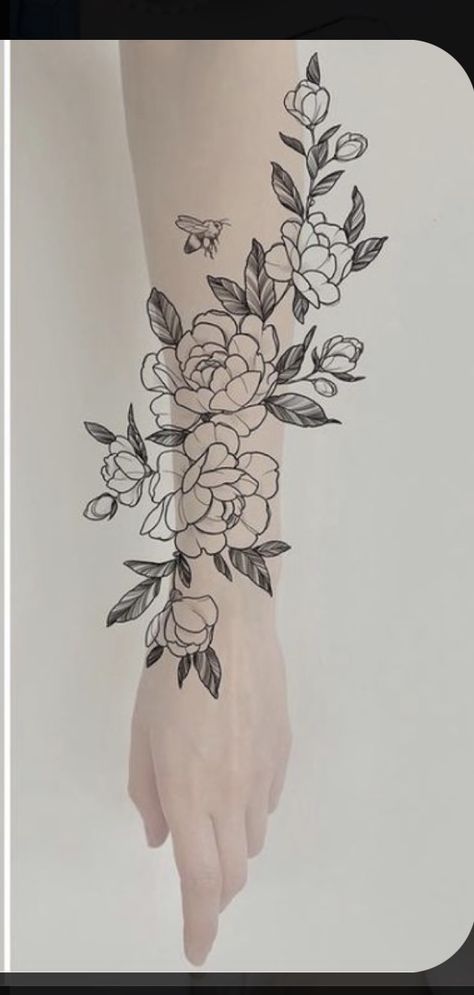 Half Sleeve Flower Tattoo, Arm Wrap Tattoo, Wrap Around Wrist Tattoos, Floral Arm Tattoo, Unique Half Sleeve Tattoos, Around Arm Tattoo, Wrap Around Tattoo, Arm Sleeve Tattoos For Women, Forearm Flower Tattoo