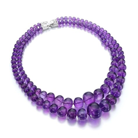 BULGARI | AMETHYST AND DIAMOND NECKLACE | Fine Jewels | 2020 | Sotheby's Bespoke Gifts, Amethyst Jewelry, Amethyst Beads, Fine Jewels, Dream Jewelry, High Jewelry, Brilliant Cut Diamond, Luxury Jewelry, Live Lokai Bracelet