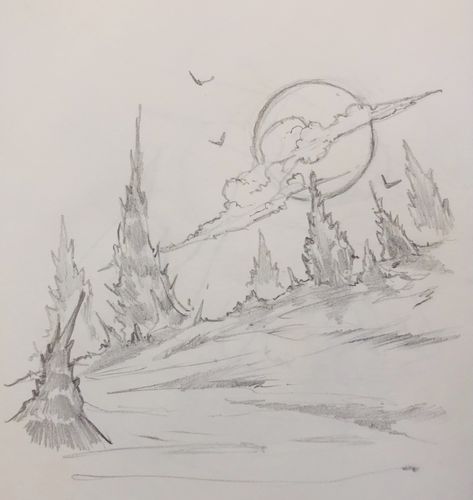 ‪#landscape #sketch #sketchbook #sketches #sketchartist 85/365 #mikephillipsart #scene #scenery #draw #doodle ‬ Scenery Drawing Pencil, Landscape Drawing Easy, Easy Scenery Drawing, Mountain Sketch, Environment Sketch, Landscape Pencil Drawings, Drawing Scenery, Landscape Design Drawings, Whimsical Art Journal