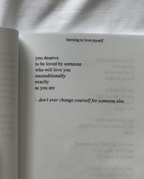 from my book “learning to love myself”, available from my bio or on Amazon 🤍 Quotes Love Yourself Aesthetic, Learning To Love Myself Quotes, Love Myself Quote, Quotes For Myself, Take Care Of Yourself Quotes, Deserve Better Quotes, Learning To Love Myself, My Quote, Poetic Quote