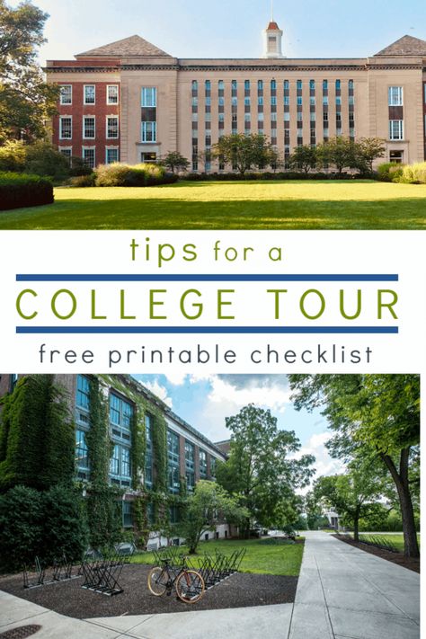 College Visit Checklist, Auburn University Campus, College Tours, College Visits, College Survival Guide, College Checklist, College Preparation, College Resources, College Tour