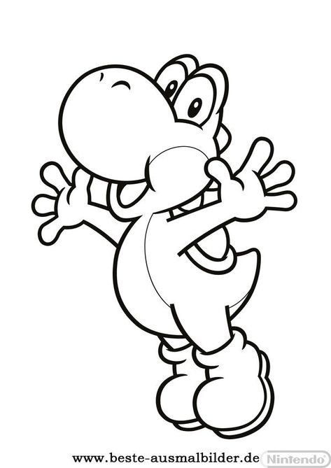 Yoshi Bowser Printable, Yoshi Coloring Pages, Yoshi Tattoo, Super Mario Coloring Pages, Mario Coloring Pages, Free Coloring Sheets, Printable Coloring Sheets, Cartoon Coloring Pages, Coloring Pages To Print