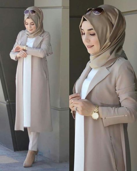 Stile Hijab, Modern Hijab Fashion, Stylish Hijab, Modest Fashion Hijab, Muslim Outfits Casual, Muslim Fashion Hijab Outfits, Muslim Women Fashion, Muslim Fashion Hijab, Hijabi Outfits Casual