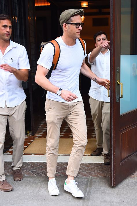 Ryan Reynolds' best looks | British GQ Ryan Reynolds Fashion, Ryan Reynolds Style, White Tshirt Outfit, Men In White, Double Denim Looks, Mens Fashion Casual Outfits, Ryan Reynolds, Men Fashion Casual Outfits, Tshirt Outfits