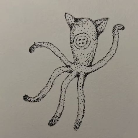 Coraline Circus Mouse Tattoo, Coraline Octopus Doll Tattoo, Dragon Snappers Flower Coraline Tattoo, Coraline Squid Tattoo, Coraline Beetle, Coraline Cat Drawing, Coraline Octopus Doll, Small Coraline Tattoo, Coraline Octopus