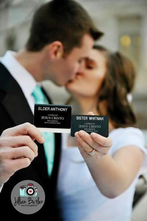 Wedding picture with LDS missionary name tags. Ummm. Yes please! Mormon Wedding, Temple Marriage, Lds Missionary, Mark Johnson, Lds Wedding, Temple Wedding, Dear Future Husband, Future Wedding Plans, Classy Wedding