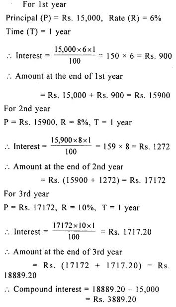 Selina Concise Mathematics Class 8 ICSE Solutions Chapter 9 Simple and Compound Interest - CBSE Tuts   #ICSESolutions #Concisemathsclass8 #Concisemathsclass8simpleandcompoundinterest Simple Interest And Compound Interest Formulas, Simple And Compound Interest Formula, Compound Interest Math, Simple Interest Math, Simple And Compound Interest, Sets Math, Teaching Math Strategies, Cool Math Tricks, Simple Interest