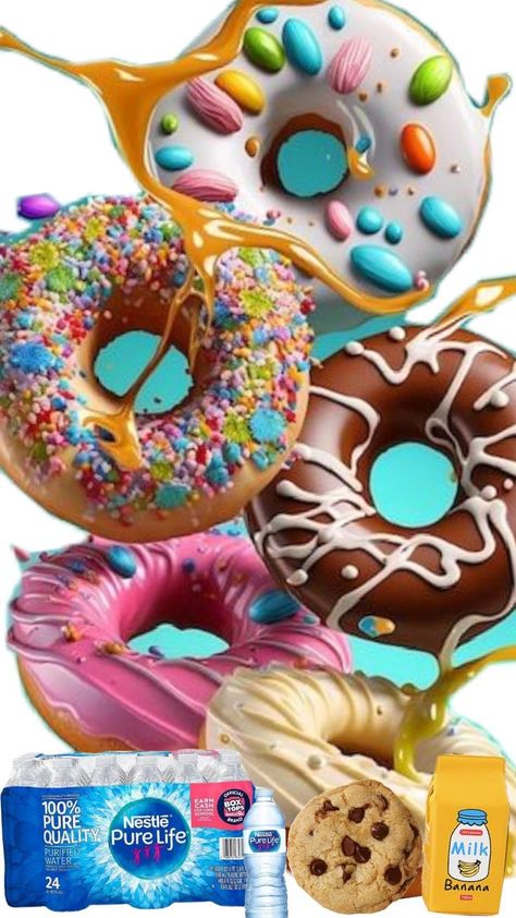 3d Chalk Street Art, Lemon Glazed Donuts, Strawberry Filled Donuts, Smash Cake Recipes, Donut Art, Apple Donuts, Gluten Free Donuts, Filled Donuts, Cute Donuts