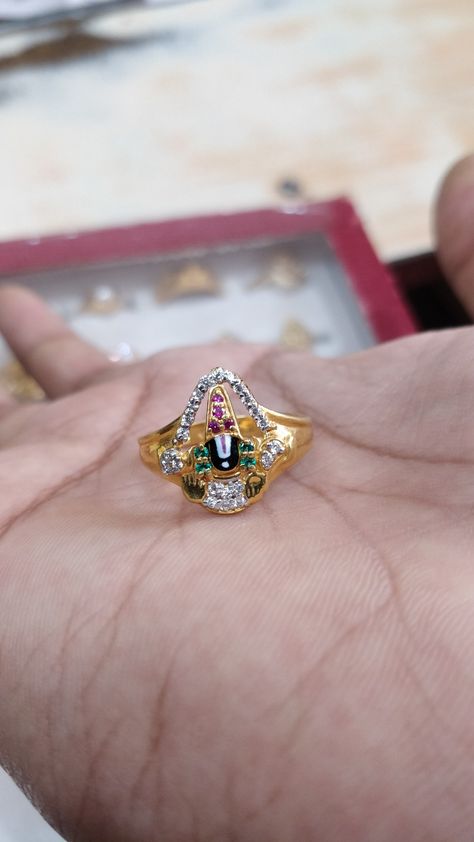 Venkateswara Swamy Rings Gold, Venkateshwara Swamy Rings For Men, Lord Venkateswara Gold Rings For Men, God Rings For Men Gold, Venkateswara Swamy Gold Rings For Men, Balaji Gold Rings For Men, Men's Rings Gold Indian, Balaji Pendant, Heavy Rings