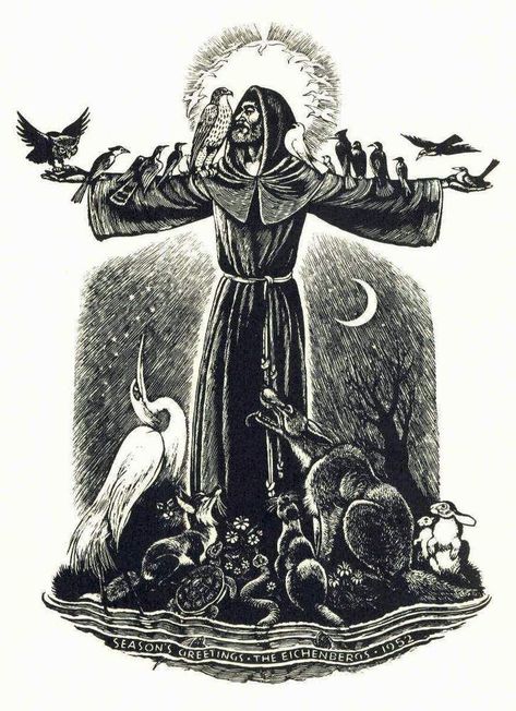 St Francisco, St Francis Assisi, Preach The Gospel, New Pope, St Francis Of Assisi, Mc Escher, Francis Of Assisi, San Francesco, Wood Engraving