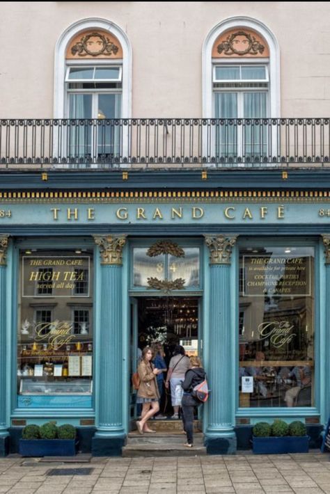 Storefront Aesthetic, London Coffee Shop, London Cafe, Restaurant Exterior, Gelato Shop, Bookstore Cafe, Building Aesthetic, French Exterior, Parisian Cafe