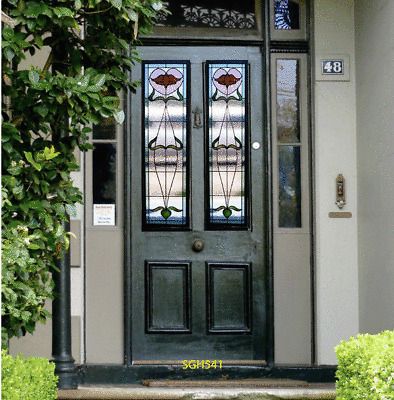 Stained glass front door