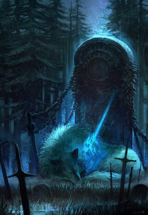 Giant Wolf Fantasy Art, Dark Souls Humanity, Artorias And Sif, Dark Souls Bosses, Wolf Dark, Dark Souls Artorias, Giant Wolf, Sif Dark Souls, Creature Fantasy