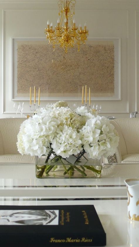 Living Room Trends, Flower Inspiration, Deco Floral, White Hydrangea, Cheap Decor, Floral Centerpieces, Cheap Home Decor, Interior Design Trends, Floral Arrangement