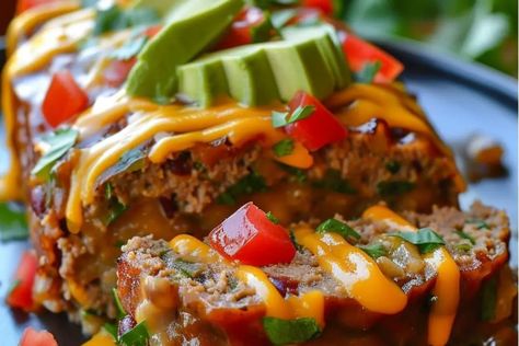 Zesty Mexican Taco Meatloaf Zesty Mexican Taco Meatloaf, Taco Meatloaf, Mexican Meatloaf, Homemade Spaghetti Sauce Recipe, Traditional Meatloaf, Cheese Pasta Recipes, Feta Salad Recipe, Spaghetti Sauce Recipe, Homemade Spaghetti Sauce