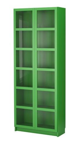 Green Ikea Bookcase Basement Storage Shelves, Billy Ikea, Bookshelf Door, Computer Armoire, Bookcase With Glass Doors, Contemporary Bookcase, Bookcases For Sale, Ikea Billy Bookcase, Basement Storage