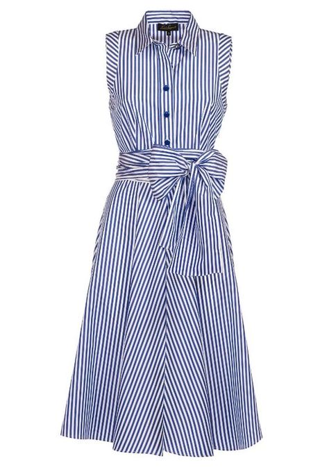 L, this would be so cute on you! Dress Guide, Women's Blouses, White Striped Dress, Chiffon Blouse, Hot Weather, Moda Fashion, Simple Dresses, Look Fashion, Striped Dress