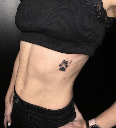 Heart Line Tattoo, Dog Paw Print Tattoo Ideas, Paw Print Tattoo Ideas, Dog Paw Print Tattoo, Dog Pawprint Tattoo, Memorial Tattoo Designs, Pet Memorial Tattoo, Cat Tattoo Ideas, Dog Print Tattoo