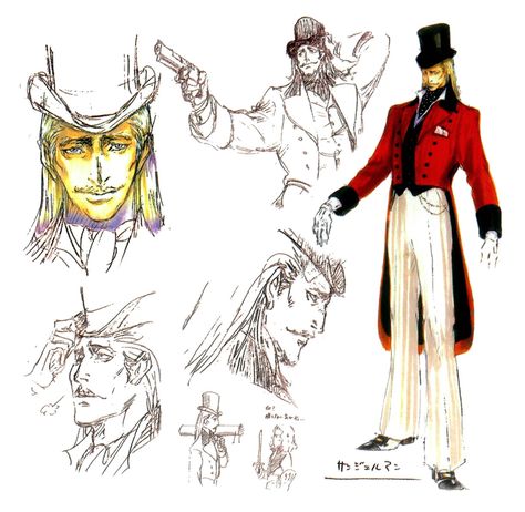 Saint Germain Concept Artwork - Castlevania: Curse of Darkness Art Gallery Ayami Kojima, Concept Art Gallery, Epic Mickey, Different Art Styles, Game Character Design, Character Design References, Character Designs, Game Artwork, Saint Germain