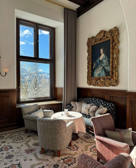 imy1 (Tamara Francesconi) Tamara Francesconi, St Moritz Switzerland, Ski Hotel, Ski Aesthetic, Dream Live, St Moritz, Old Money Aesthetic, Winter Aesthetic, Dream Rooms