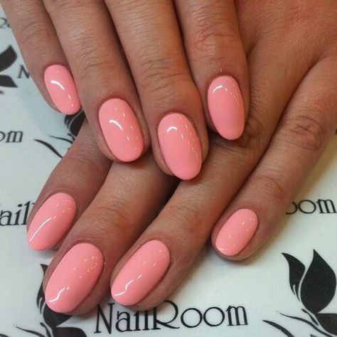 Pink Oval Nails, Round Nail Designs, Rounded Acrylic Nails, Oval Nails Designs, Unghie Sfumate, Nagellack Trends, Acrylic Nail Shapes, Super Nails, Round Nails